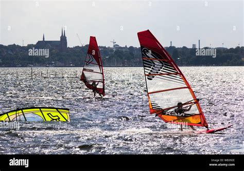 Windsurfing on Roskilde Fjord, Denmark Stock Photo - Alamy