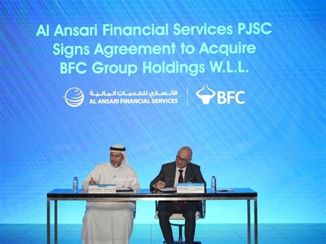 Al Ansari Signs Agreement To Acquire Bfc Group Holdings W L L For