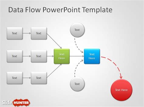 Data Flow Diagram Template Powerpoint Free Data Flow Powerpo