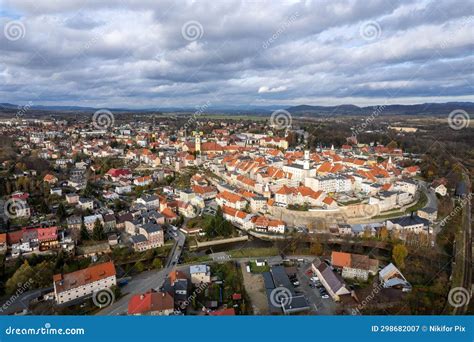 Bystrzyca Klodzka Unique Urban Layout Stock Image Image Of Dramatic