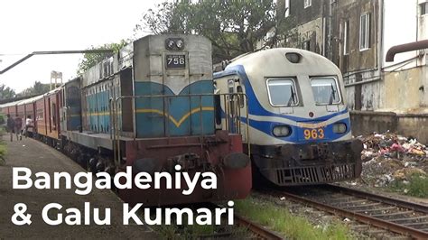 Bangadeniya Express And Galu Kumari Express Stopped At Moratuwa Railway