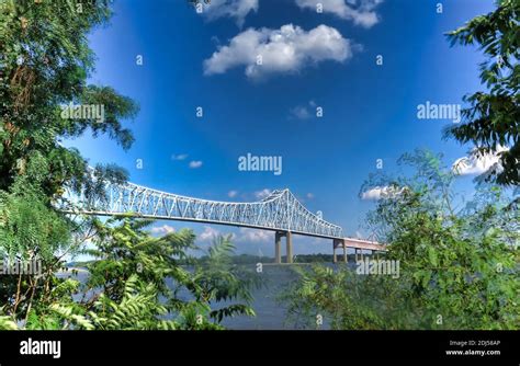 Commodore Barry bridge from Chester Stock Photo - Alamy