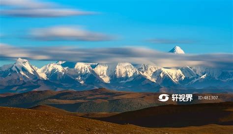 四川省甘孜州川西高原贡嘎雪山自然风光 图片 轩视界