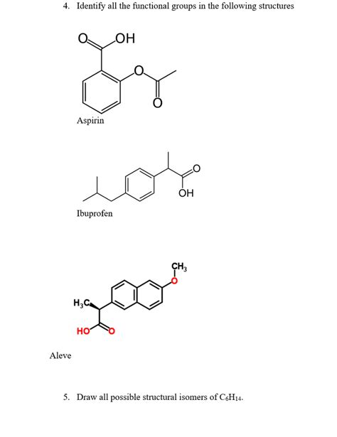 Structure Of Aspirin Functional Groups