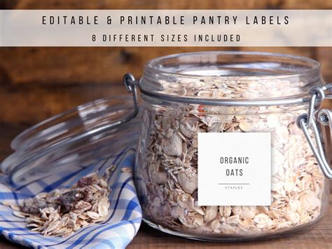 Editable Printable Pantry Labels Home Organization Labels Modern