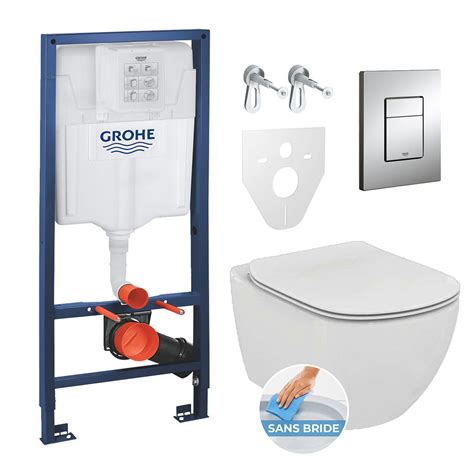 Grohe Rapid Sl Toilet Set Ideal Standard Tesi Aquablade Rimless