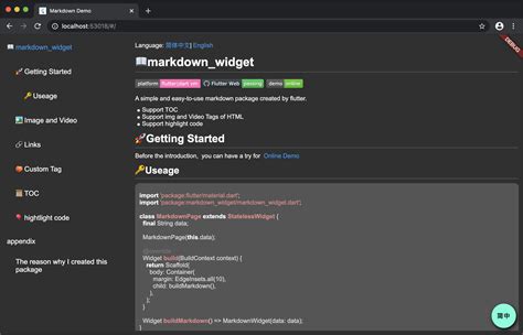 GitHub Asjqkkkk Markdown Widget Rendering Markdown By Flutter