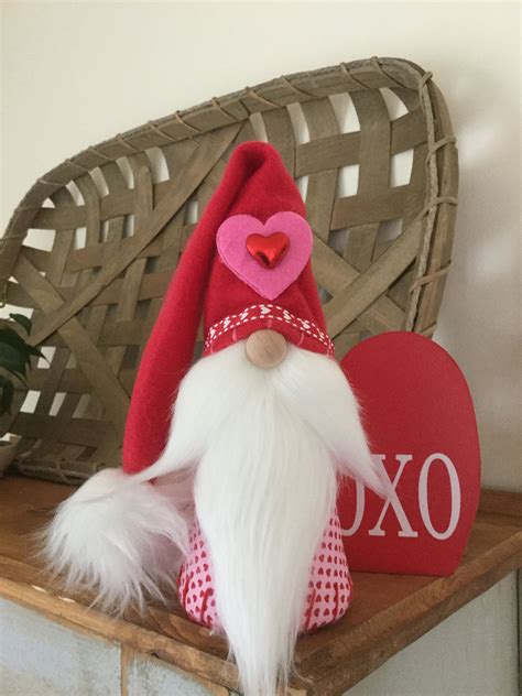 Valentine Gnome Sweetheart Gnome Love Gnome Gnome Etsy Gnomes