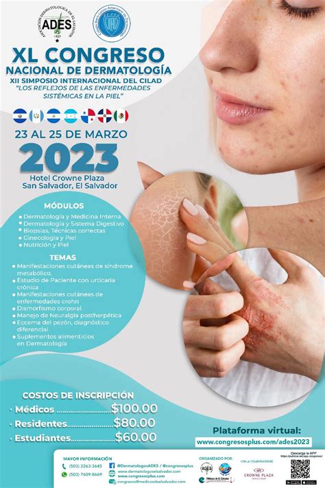 Afiche Congreso 2023 Dermatólogos El Salvador