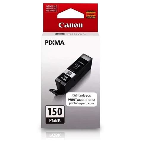 Cartucho de Canon 150 PGI 150BK Negro PrinToner Perú