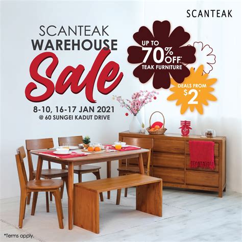 Scanteak Warehouse Sale in Sungei Kadut from Jan 8 - 17 will have lots ...