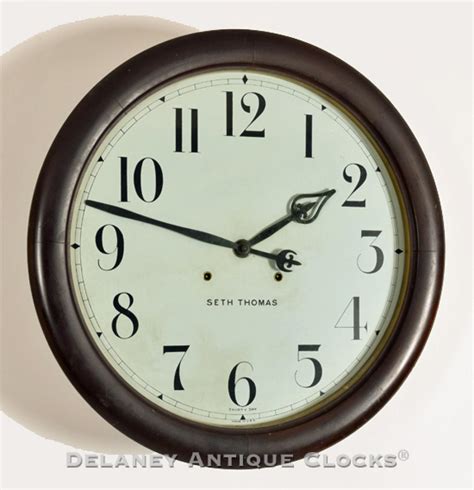 Seth Thomas 30 Day Gallery Clock Featuring An 18 Inch Diameter Dial Rr 68 Delaney Antique