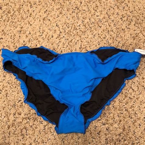 Swimsuits For All Swim Nwt Swimsuits For All Blue Ruffle Bikini Bottom Poshmark