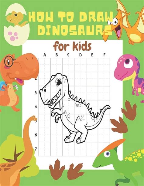 How to Draw Dinosaurs for Kids: 24 Cute Dinosaur Illustrations. How to ...