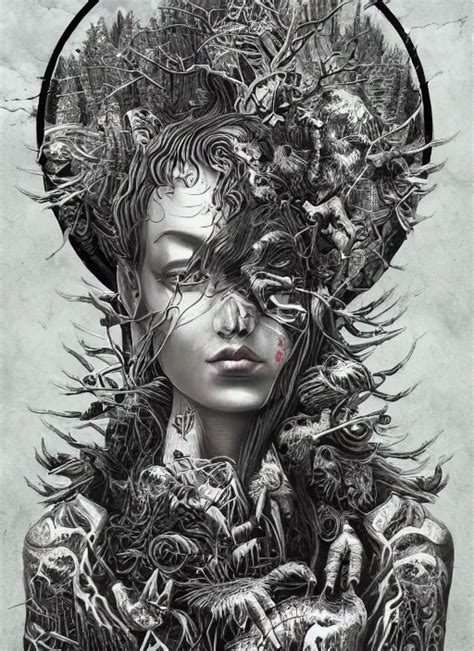 Metal Goddess Painting By Dan Hillier Trending On Stable Diffusion