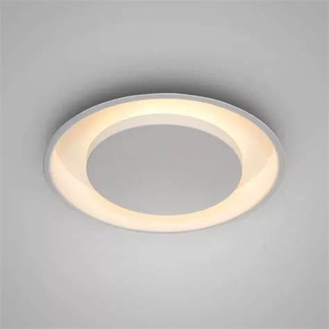 Luminaria Embutir Eclipse Redondo Cm Bco Texturizado C Branco Sua