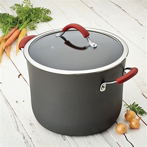 Rachael Ray Cucina Hard Anodized Nonstick Stockpot With Lid Dishwasher