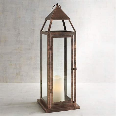 Pier 1 Imports Landen Large Copper Metal Lantern Metal Lanterns Copper Lantern Candle Lanterns