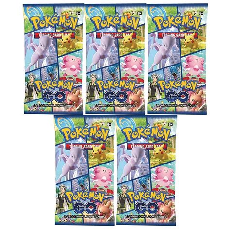 Pokemon Cards - Pokemon GO - BOOSTER PACKS (5 Pack Lot) - Walmart.com