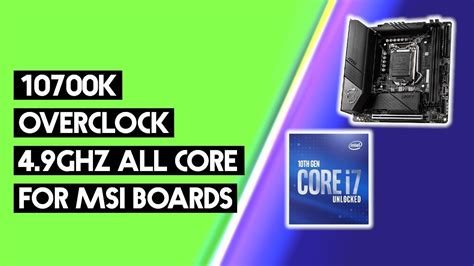 🚀 Boost Intel 10700k Performance Overclocking Tips And Tricks Youtube