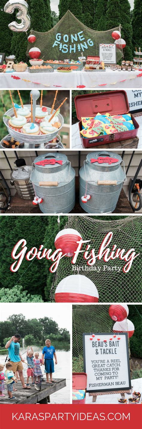 Kara S Party Ideas Gone Fishing Birthday Party Kara S Party Ideas