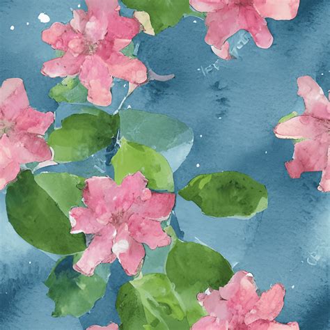 Watercolor Flowers on Brown Background · Creative Fabrica