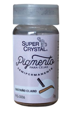 Pigmento Para Cejas Super Crystal Semi Permanente Casta O Claro