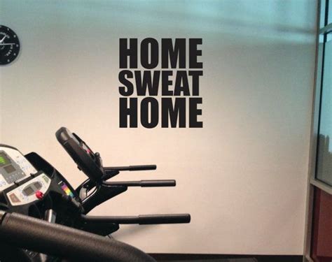 Gym Decal Home Sweat Home Vinyl Work Out Wall By Jandicographix 18 00