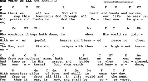 Top 500 Hymn: Now Thank We All Our God2 - lyrics, chords and PDF