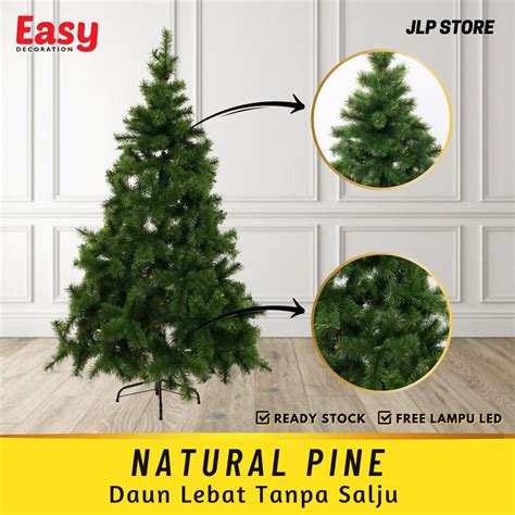 Jual Pohon Natal Premium Murah Meter Feet Pine Christmas Tree Jarum