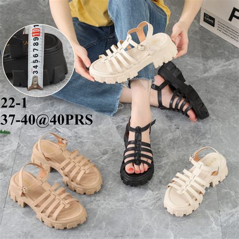 Jual Sandal Wanita Wedges Platform Gladiator Import Premium HYS 22 1