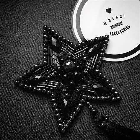 Брошь "Звезда в чёрном" детали...🖤#брошь #брошьназаказ #брошьмосква # ...