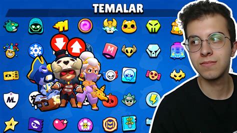 OYUNDAKİ TÜM TEMALARIN EN KÖTÜ KOSTÜMLERİNİ SIRALADIM BRAWL STARS