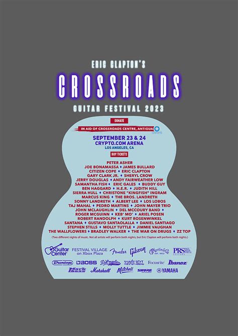 Crossroads Guitar Festival Lineup 2023 Ys11 Digital Art by Yusuf Sudirman - Fine Art America