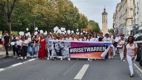 Lyon l immense émotion à la marche en hommage à Iris et Warren