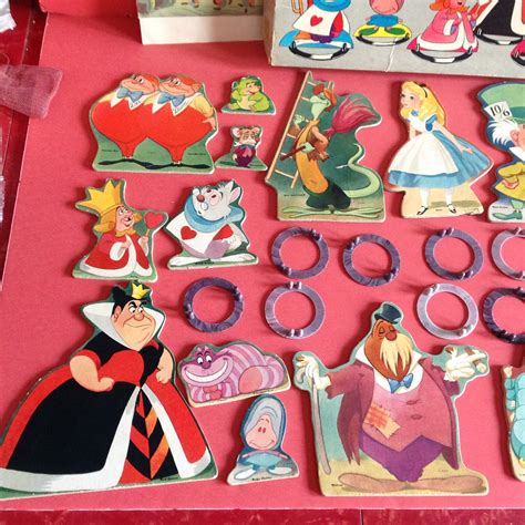 1950s Alice In Wonderland Stand Up Figures Etsy