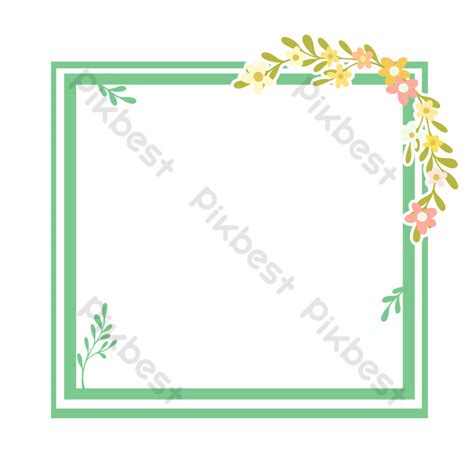 Green Square Border PNG Images | AI Free Download - Pikbest