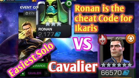 3 Ronan Vs Ikaris Easiest Solo Di Immortalis Cavalier Mcoc Youtube