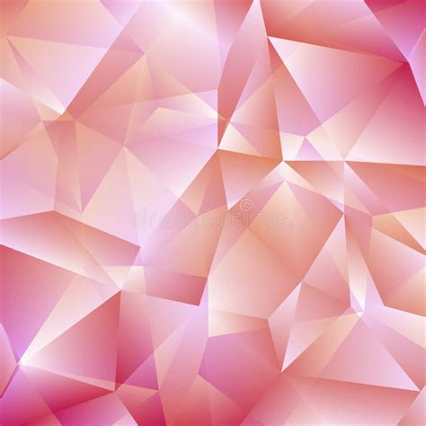 Delicate Pink Geometric Background Stock Vector Illustration Of