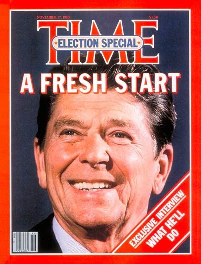 TIME Magazine Cover President Elect Ronald Reagan Nov 17 1980