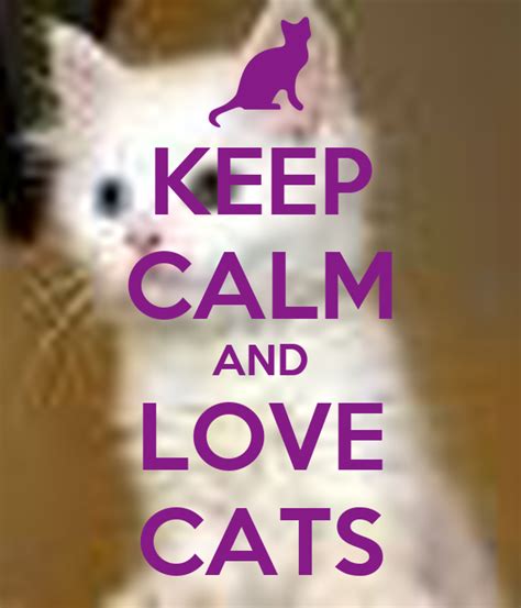 Keep Calm And Love Cats Keep Calm And Carry On Image Generator