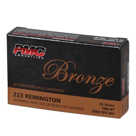 PMC BRONZE 223 REM 55GR FMJBT