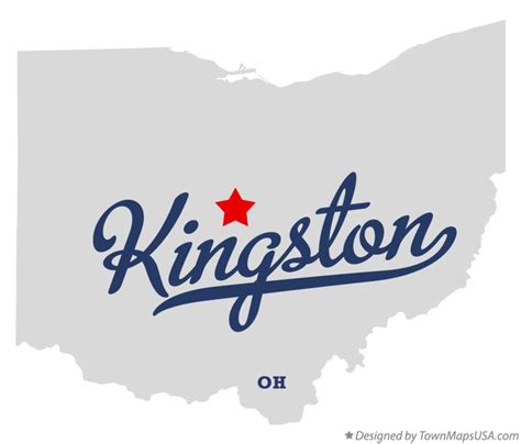 Map of Kingston, Delaware County, OH, Ohio