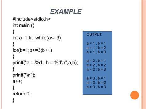 Loops In C Ppt