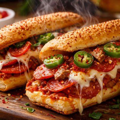 spicy pizza  sandwiches recipe
