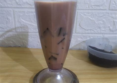 Resep Grass Jelly Choco Milk Oleh Mama Rara Cookpad