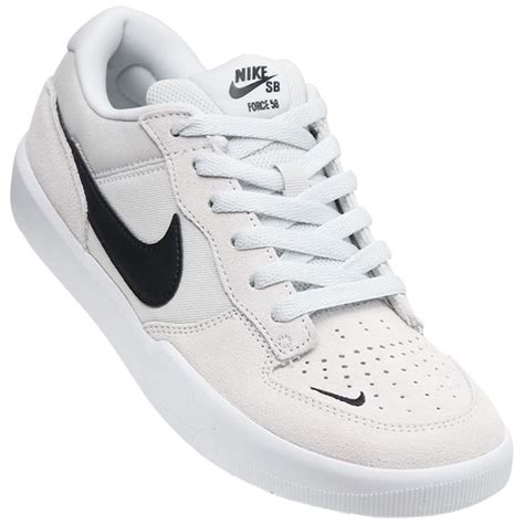 Nike Sb Force White Black Leather Skate Shoes Ubicaciondepersonas