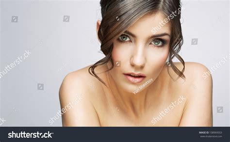 Beautiful Woman Portrait Nude Shoulders Female Stock Photo Edit Now