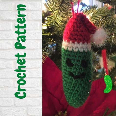 Christmas Pickle Ornament Crochet Pattern Instant Pattern Download ...