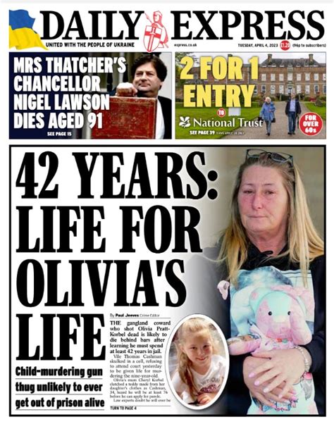 Daily Express On Twitter Tuesday S Front Page Years Life For